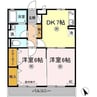 ファミーユ昭和 2DKの間取り