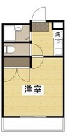 シンフォニー 1Kの間取り
