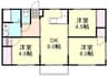 宇野線<宇野みなと線>/茶屋町駅 徒歩6分 2階 築34年 3DKの間取り