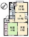 シャーメゾンボヌール　Ⅲ番館 3Kの間取り