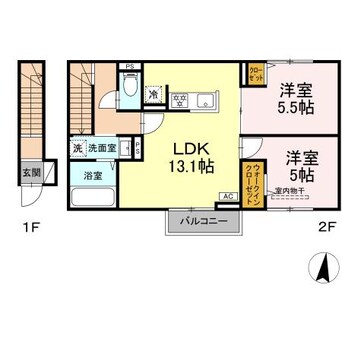 間取図 テラス倉敷