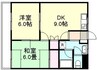 ミレニアムⅡ　 2DKの間取り