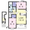 ワルド　プラッツ　Ｂ 2LDKの間取り
