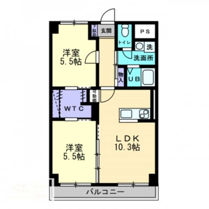 間取図 グレースタワー