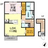（仮）Ｄ-ＲＯＯＭ総社市小寺 1LDKの間取り