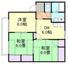 プロムナードE棟 3DKの間取り