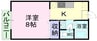 山陽本線（中国）/西阿知駅 徒歩17分 1階 築29年 1Kの間取り