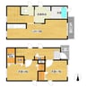 白楽町一戸建 2LDKの間取り