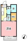 山陽本線（中国）/新倉敷駅 徒歩27分 2階 築22年 1Kの間取り