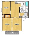 サンシャイン上成 3DKの間取り