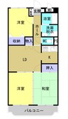 アップフィールド 3LDKの間取り