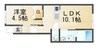 ＭＯＴＯ　ＣＡＳＡ 1LDKの間取り