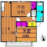 ビアン連島 2LDKの間取り