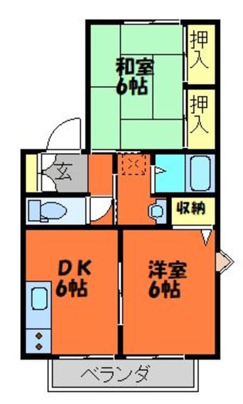 間取図 カサブランカ　B