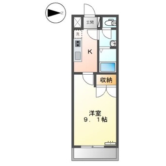 間取図 山陽本線（中国）/鴨方駅 バス10分鴨方クリニック前下車:停歩2分 2階 築16年