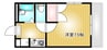 アモーレ福島 1Kの間取り