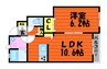 山陽本線（中国）/庭瀬駅 徒歩43分 1階 築10年 1LDKの間取り