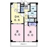 水島臨海鉄道水島本線/常盤駅 徒歩16分 1階 築24年 2DKの間取り