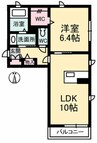 山陽本線（中国）/倉敷駅 徒歩17分 2階 築12年 1LDKの間取り