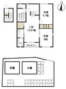 山陽本線（中国）/庭瀬駅 徒歩20分 2階 築18年 2LDKの間取り