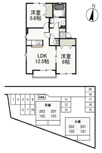間取図 山陽本線（中国）/庭瀬駅 徒歩4分 2階 築16年
