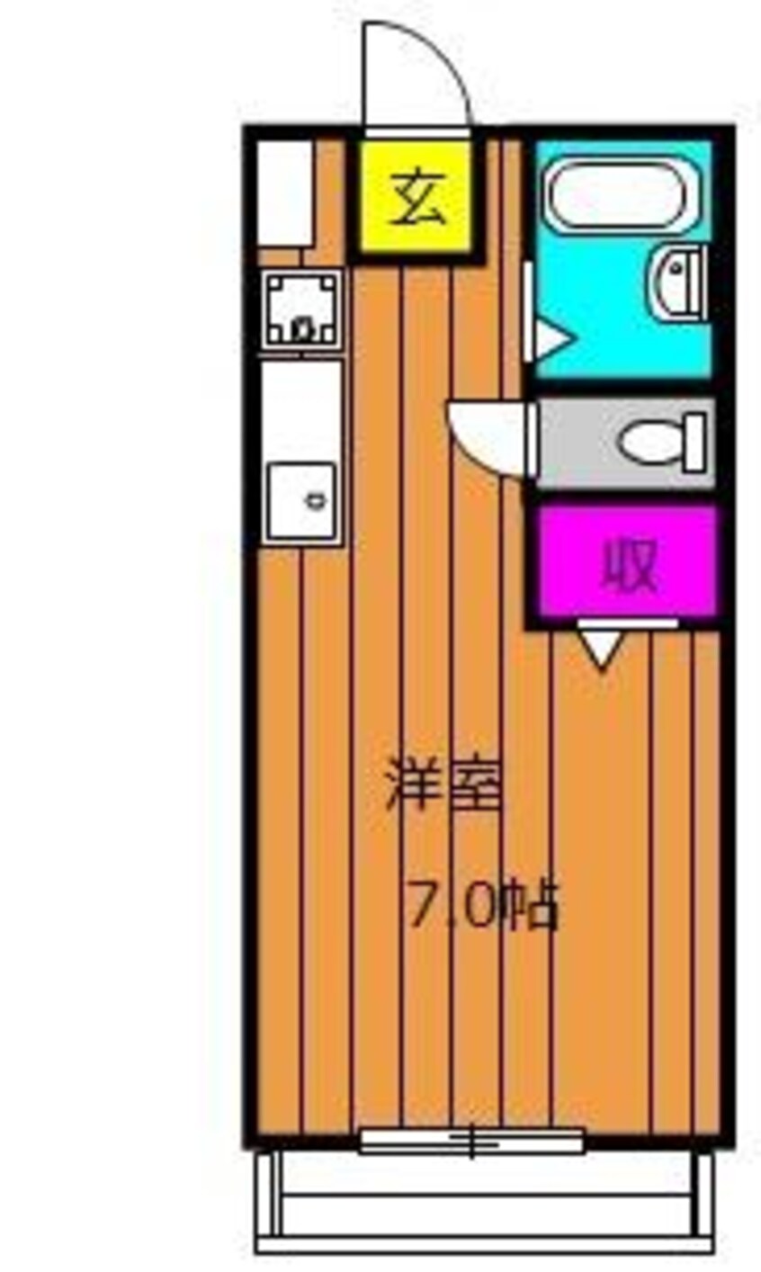 間取図 水島臨海鉄道水島本線/栄駅 徒歩20分 2階 築29年