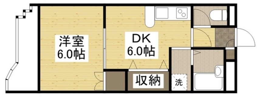 間取図 山陽本線（中国）/倉敷駅 徒歩13分 2階 築26年