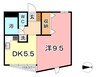 Rコート 1Rの間取り