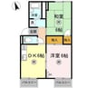 水島臨海鉄道水島本線/西富井駅 徒歩16分 2階 築38年 2DKの間取り