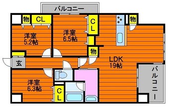 間取図 山陽本線（中国）/倉敷駅 徒歩29分 7階 築10年