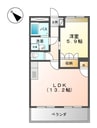 山陽本線（中国）/西阿知駅 徒歩8分 2階 築20年 1LDKの間取り