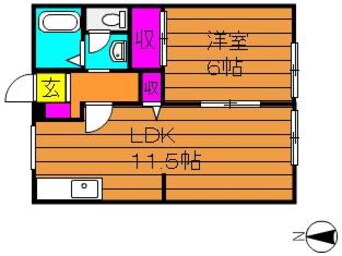 間取図 水島臨海鉄道水島本線/栄駅 徒歩21分 1階 築31年