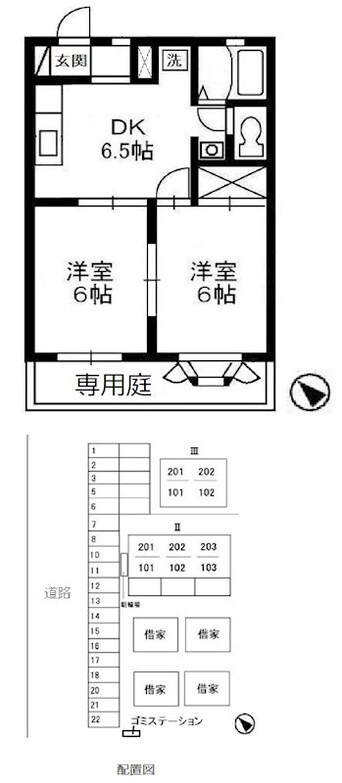 間取図 山陽本線（中国）/倉敷駅 徒歩24分 1階 築31年