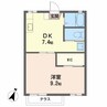 ハイツタンポポ　Ｂ棟 1Kの間取り