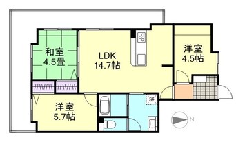 間取図 アルファライフ倉敷駅西