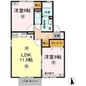 山陽本線（中国）/新倉敷駅 徒歩19分 2階 築24年 2LDKの間取り