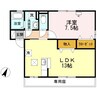 宇野線<宇野みなと線>/宇野駅 徒歩28分 1階 築17年 1LDKの間取り