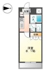 山陽本線（中国）/倉敷駅 徒歩1分 2階 築18年 1Kの間取り