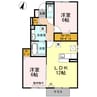 ラグジュアリー・K 2LDKの間取り