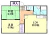 瀬戸大橋線/植松駅 徒歩2分 1階 築29年 2LDKの間取り