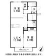 瀬戸大橋線/上の町駅 徒歩6分 2階 築15年 2LDKの間取り