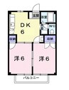 山陽本線（中国）/新倉敷駅 徒歩5分 2階 築32年 2DKの間取り