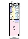 山陽本線（中国）/新倉敷駅 徒歩5分 3階 築20年 1Kの間取り