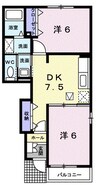 山陽本線（中国）/新倉敷駅 徒歩42分 1階 築16年 2DKの間取り