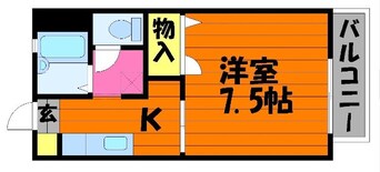 間取図 山陽本線（中国）/倉敷駅 徒歩12分 2階 築28年