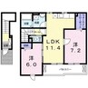 ポース　アザリーⅠ 2LDKの間取り