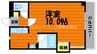山陽本線（中国）/中庄駅 徒歩3分 5階 築22年 1Kの間取り