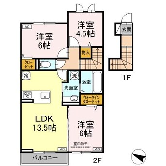 間取図 山陽本線（中国）/倉敷駅 徒歩31分 2階 建築中