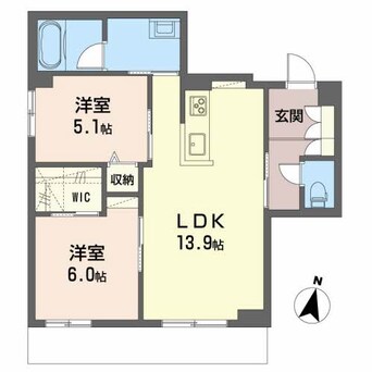 間取図 水島臨海鉄道水島本線/西富井駅 徒歩21分 1階 築2年