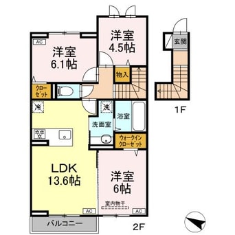 間取図 山陽本線（中国）/倉敷駅 徒歩31分 2階 建築中
